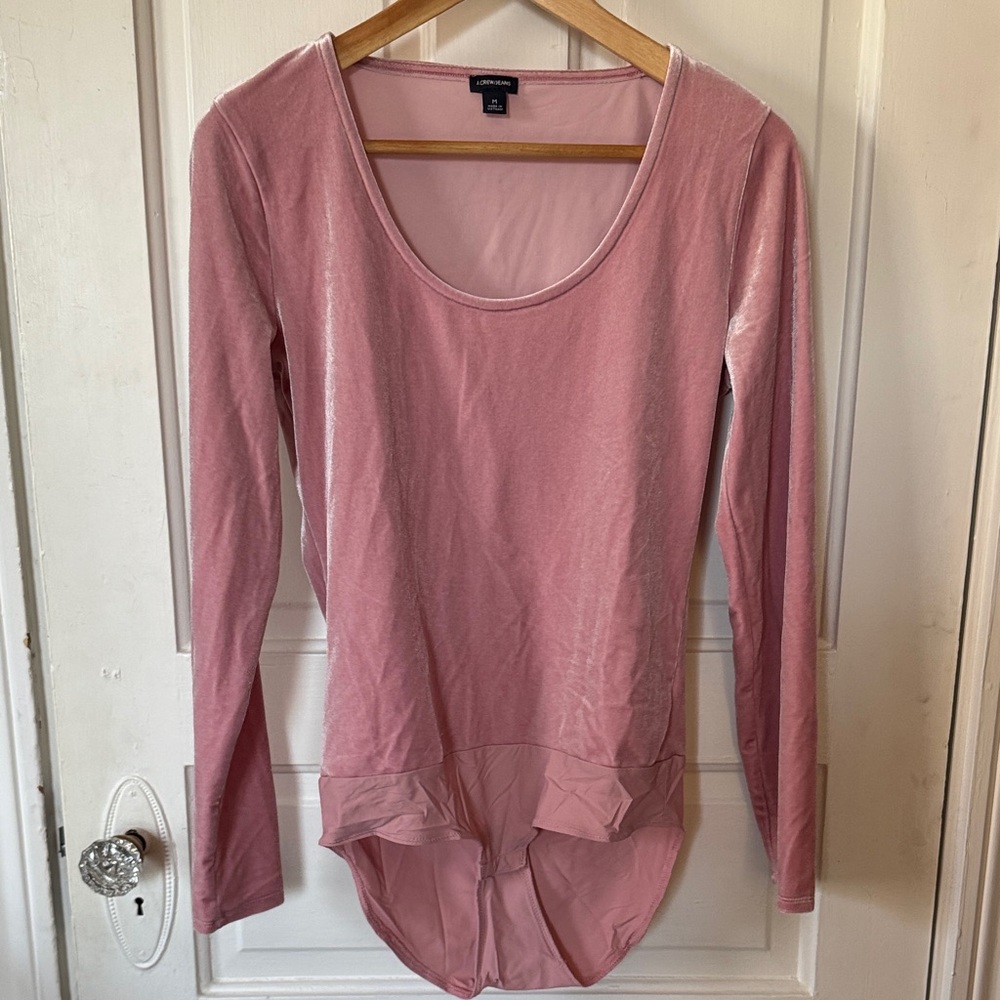 J. Crew Soft Pink Long Sleeve Bodysuit